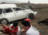 واژگونی خودرو در جاده داورزن - سبزوار 2 کشته داشت